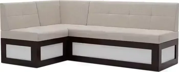 Кухонный диван Mebel Ars Нотис левый угол (бархат бежевый STAR VELVET 6 LIGHT Beige) 207х82х132 см