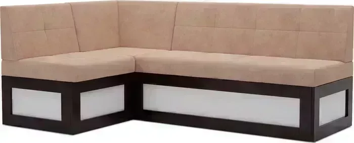 Кухонный диван Mebel Ars Нотис левый угол (бежевый - Luna 061) 207х82х132 см