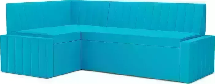Кухонный диван Mebel Ars Вермут левый угол (синий) 213х82х133 см