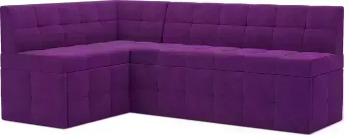 Кухонный диван Mebel Ars Атлантис левый угол (фиолет) 212х84х135 см
