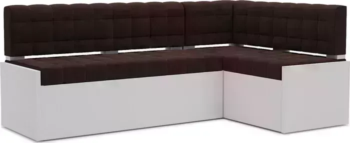 Кухонный диван Mebel Ars Ганновер правый угол (велюр шоколад HB-178 16) 178х82х103 см