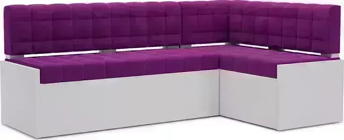 Кухонный диван Mebel Ars Ганновер правый угол (фиолет) 178х82х103 см