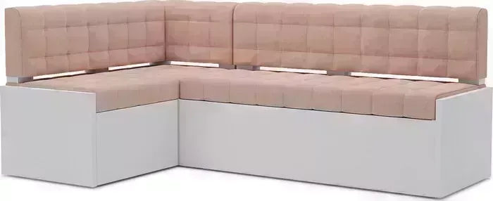 Кухонный диван Mebel Ars Ганновер левый угол (Кордрой бежевый) 208х82х133 см