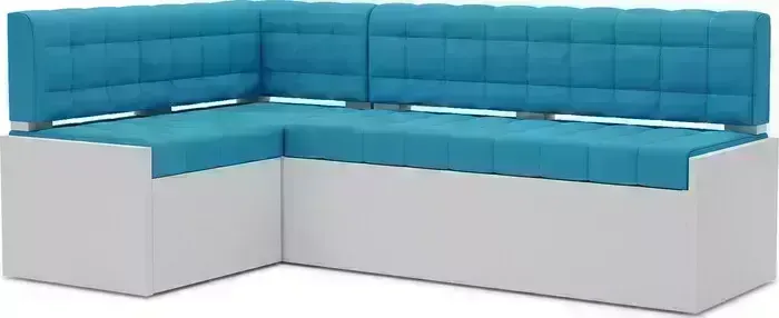 Кухонный диван Mebel Ars Ганновер левый угол (синий) 208х82х133 см