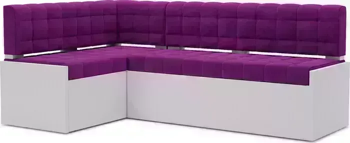 Кухонный диван Mebel Ars Ганновер левый угол (фиолет) 178х82х103 см