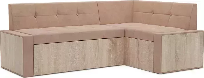 Кухонный диван Mebel Ars Таллин правый угол (бежевый - Luna 061) 190х83х120 см