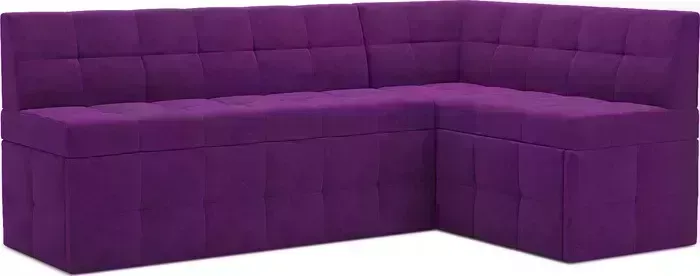 Кухонный диван Mebel Ars Атлантис правый угол (фиолет) 212х84х135 см