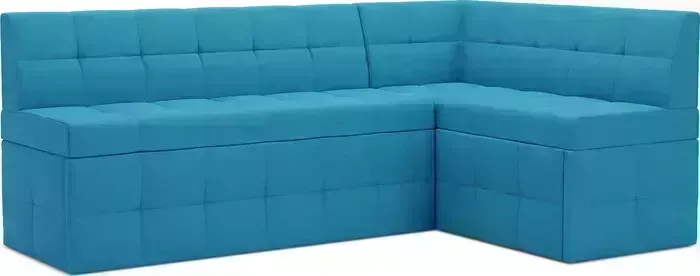 Кухонный диван Mebel Ars Атлантис правый угол (синий) 212х84х135 см