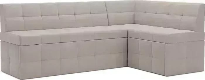 Кухонный диван Mebel Ars Атлантис правый угол (бархат бежевый STAR VELVET 6 LIGHT Beige) 212х84х135 см