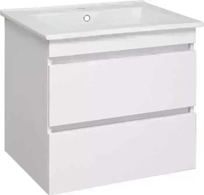 Тумба с раковиной Runo с Манхэттен 62х45 белая (00-00001046, 4640021062203)