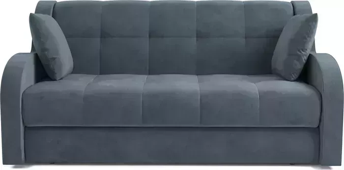 Диван Mebel Ars Аккордеон Барон (велюр серо-синий HB-178 26)