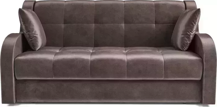 Диван Mebel Ars Аккордеон Барон (бархат серо-шоколадный star velvet 60 coffee)
