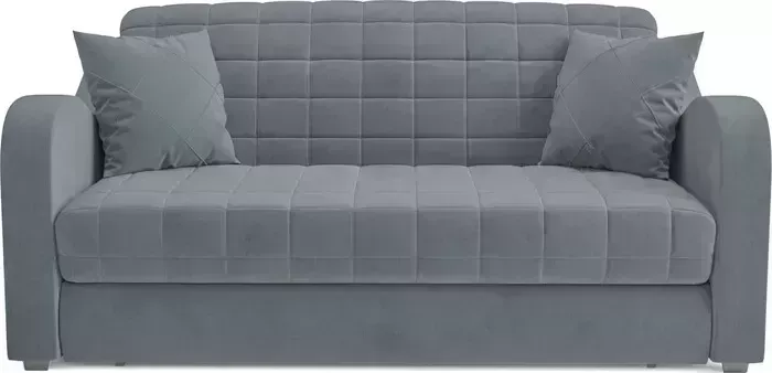 Диван Mebel Ars Аккордеон Барон №4 (велюр серо-синий HB-178 26)
