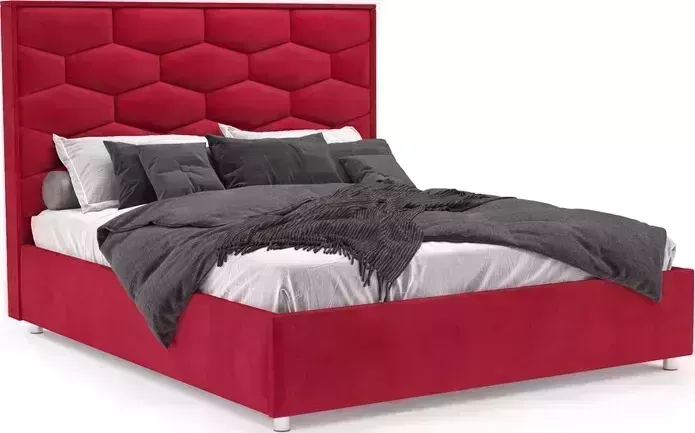 Кровать Mebel Ars Рица 160 см (Кордрой красный)