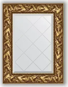Зеркало Evoform с гравировкой Exclusive-G 59x76 см, в багетной раме - византия золото 99 мм (BY 4027)