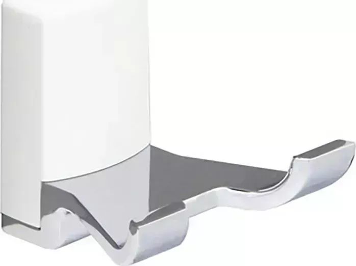 Крючок Wasserkraft двойной Leine белый/хром (K-5023DWHITE)