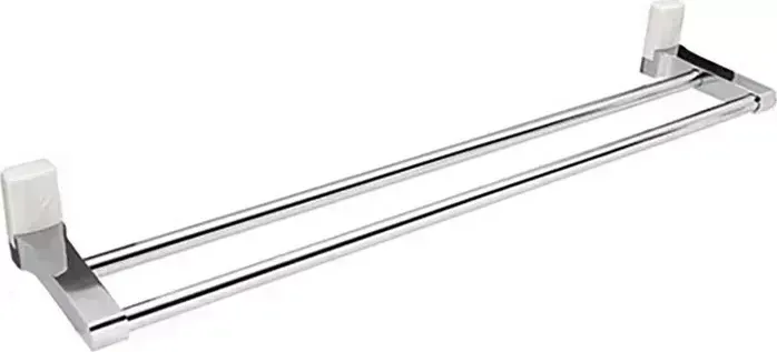 Полотенцедержатель Wasserkraft Leine двойной, белый/хром (K-5040WHITE)