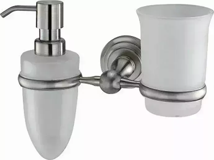 Стакан Wasserkraft и дозатор Ammer никель (K-7089)