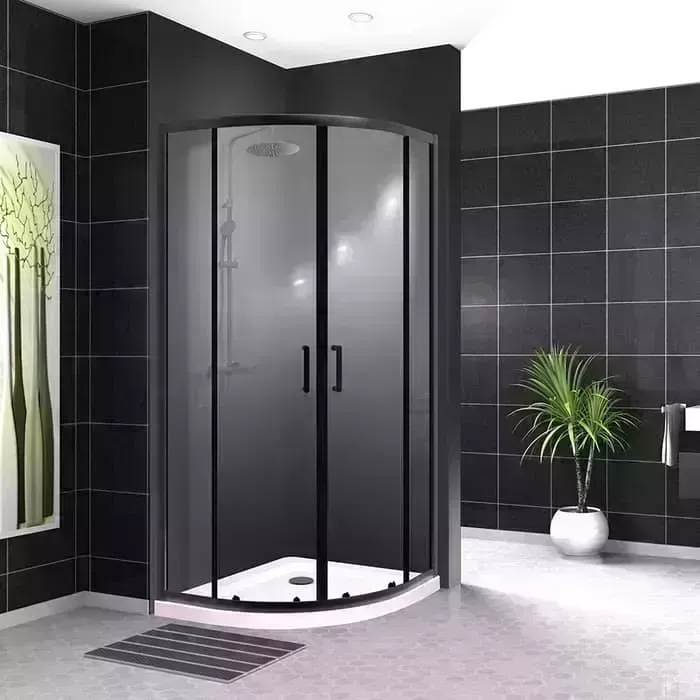 Душевой уголок BELBANGO Uno-195 R-2 90х90 прозрачный, черный (UNO-195-R-2-90-C-NERO) BelBagno