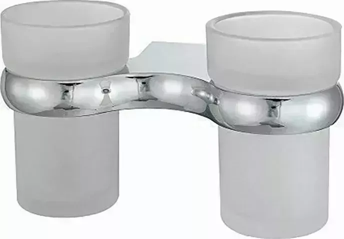 Стакан Wasserkraft Berkel двойной, хром (K-6828D)