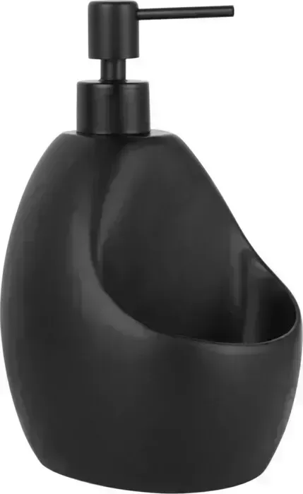 Дозатор Wasserkraft для жидкого мыла с емкостью для губки, черный (K-8099BLACK)