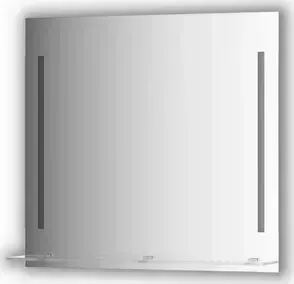 Зеркало Evoform с полочкой Ledline-S с 2-мя светильниками 11 W 80x75 см (BY 2164)