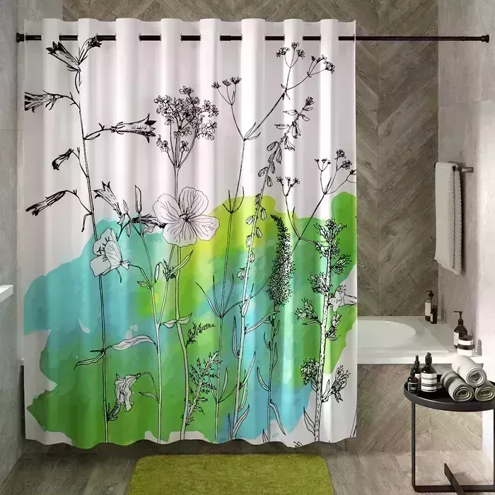 Шторка для ванны Wasserkraft ванной Dill мультицвет (SC-39103)