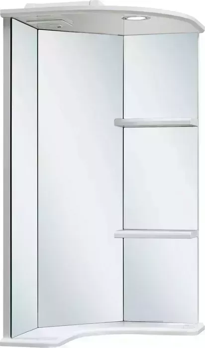 Зеркало Runo Браво 40х75 угловое, белое (00000000949)