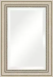 Зеркало Evoform с фацетом в багетной раме Exclusive 67x97 см, серебряный акведук 93 мм (BY 1278)