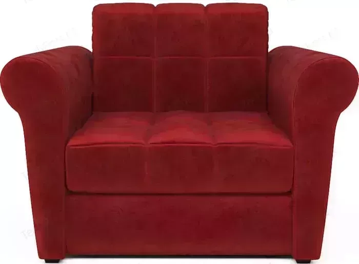 Кресло Mebel Ars Гранд бархат красный / STAR VELVET 3 DARK RED ППУ кровать