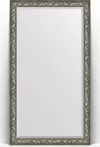 Зеркало Evoform с Exclusive Floor 114x203 см, в багетной раме - византия серебро 99 мм (BY 6165)