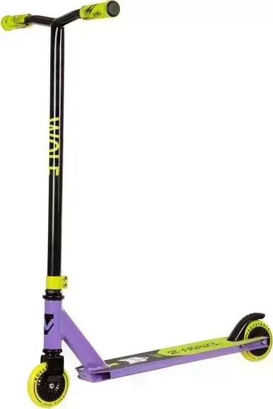 Самокат NOVATRACK 100P.WOLF.BVL22 черно-фиолетовый 154019