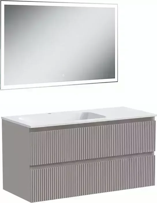 Мебель для ванной Sancos Snob T 100х45 левая, Doha Soft