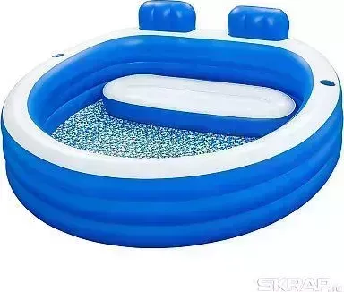 Надувной бассейн BEST WAY семейный Splash Paradise 231 x 219 x 79 см Bestway 54422