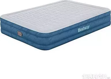 Матрас надувной BEST WAY Fortech Queen Snugable Top со встроенным электронасосом 203x152x36 см Bestway 69135