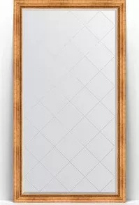 Зеркало Evoform с Exclusive-G Floor 111x201 см, в багетной раме - римское золото 88 мм (BY 6357)