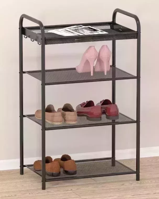 Подставка для обуви ЗМИ "Верона 14" (VERONA 14 shoe rack) черный ПДОВ14 Ч