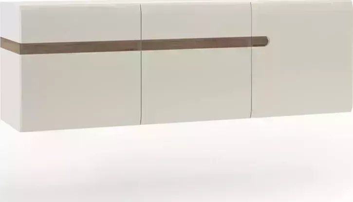 Шкаф верхний АНРЭКС LINATE навесной 3D/TYP 67, цвет белый/сонома трюфель