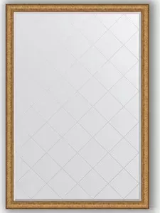 Зеркало Evoform с гравировкой Exclusive-G 129x183 см, в багетной раме - медный эльдорадо 73 мм (BY 4481)