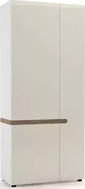 Шкаф АНРЭКС LINATE 2D/TYP 20A, цвет белый/сонома трюфель