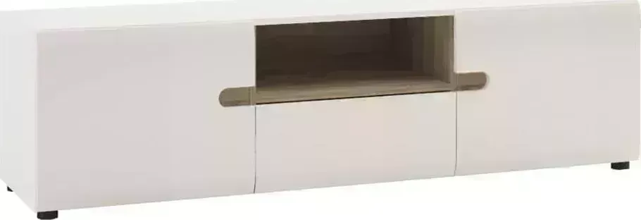 Тумба АНРЭКС LINATE RTV 2D-1S/TYP 50, цвет белый/сонома трюфель