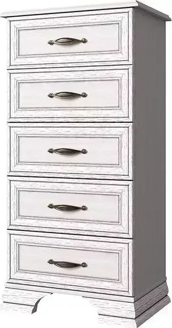 Комод АНРЭКС TIFFANY, 5S/50, цвет вудлайн кремовый
