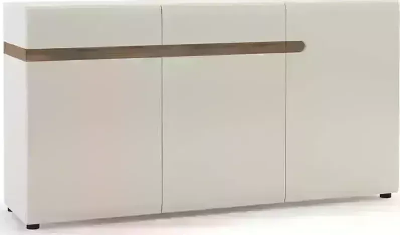 Комод АНРЭКС LINATE 3D-2S/TYP 40,цвет белый/сонома трюфель