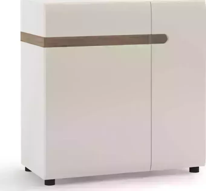 Комод АНРЭКС LINATE 2D-1S/TYP 34, цвет белый/сонома трюфель