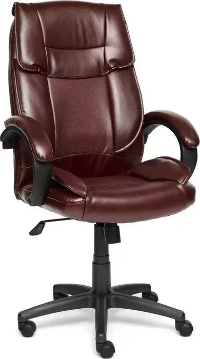 Кресло офисное TetChair Oreon кож/зам, коричневый/коричневый перфорированный 2 TONE/2 TONE /06