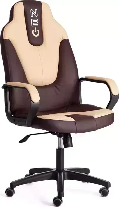 Кресло офисное TetChair NEO 2 (22) кож/зам, коричневый/бежевый, 36-36/36-34