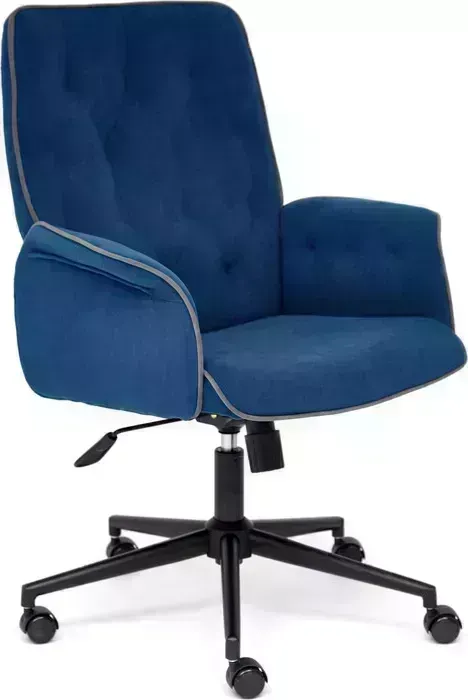 Кресло офисное TetChair Madrid флок, синий 32