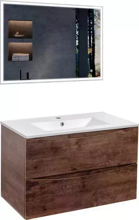 Мебель для ванной Vincea Mia 80х46 R.Wood