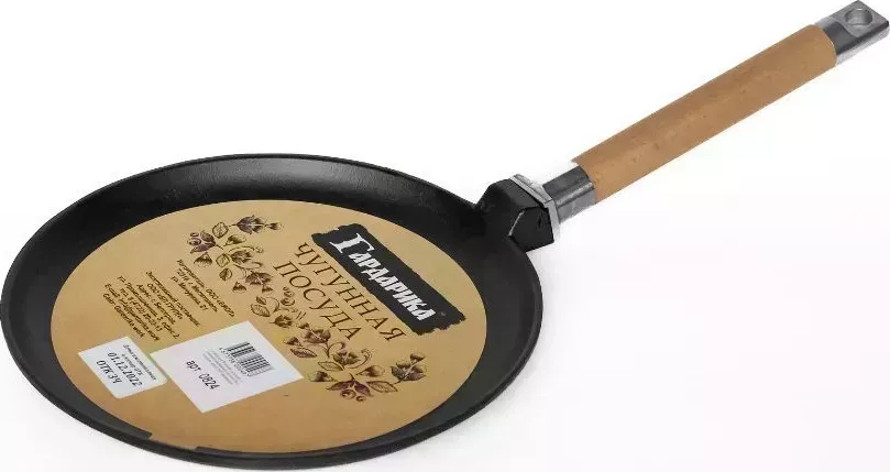 Сковорода ГАРДАРИКА 0824 блинная чугун 24см съем/руч 550002118