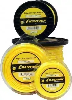 Леска триммерная CHAMPION C5023 - корд трим. Star 1.6мм* 15м (звезда) для триммера -